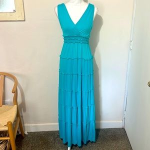 Teal maxi dress size small 4/6